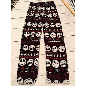 The Nightmare Before Christmas Jack Skeleton Fleece Lounge Pants Size S 4/6